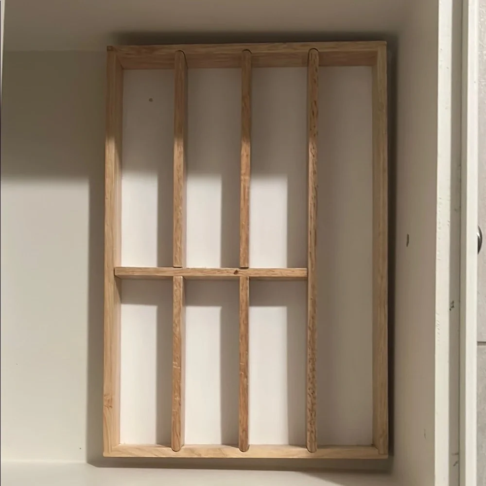 Bamboo Drawer Organizer - kitchen silverware or bathroom makeup. 17.5” x 11.75”